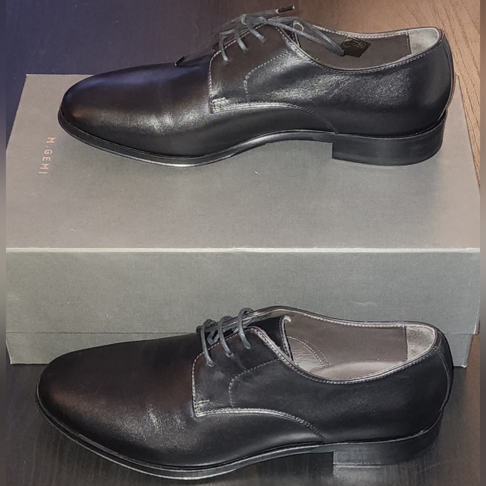 Men's M.Gemi Esperto Dress Shoe EU 41.5 (US 8.5) Black, like new w/ box.